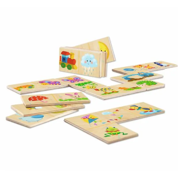 Schmidt Spiele Bilderschlange, Legespiel aus Holz, 20 Teile Nur für heute