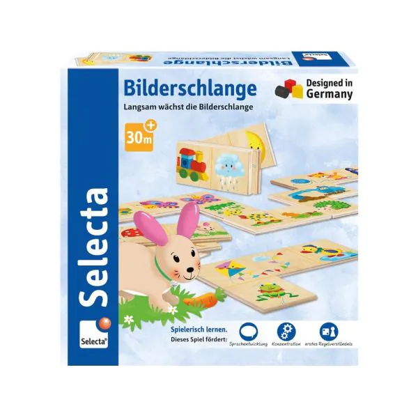 Schmidt Spiele Bilderschlange, Legespiel aus Holz, 20 Teile Nur für heute