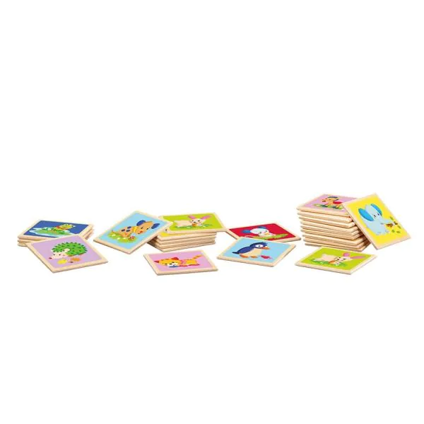 Schmidt Spiele Memo Tiere, Legespiel aus Holz, 24 Teile Nur noch ein Tag übrig