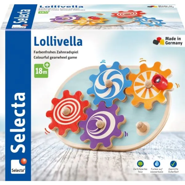 Schmidt Spiele Lollivella, Zahnradspiel, 17,5 cm Super Rabatt