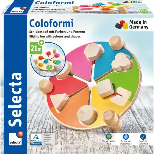 Schmidt Spiele Coloformi, Schiebespaß mit Farben und Formen, 19,5 cm 50% Rabatt für begrenzte Zeit