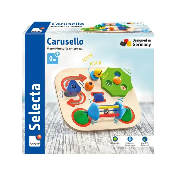 Schmidt Spiele Carusello, Motorikbrett für unterwegs, 19 cm Rabatte dieses Monats