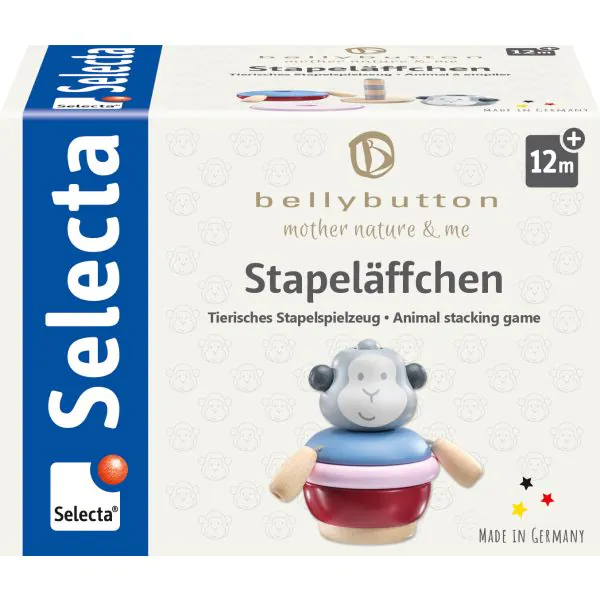 Schmidt Spiele bellybutton: Stapeläffchen, 9 cm 2025