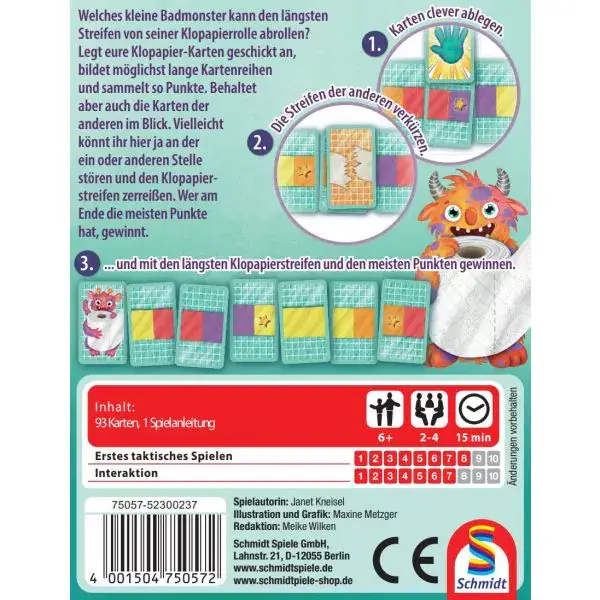Schmidt Spiele Monsterrolle, Kinderspiel Schlussverkauf