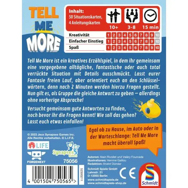 Schmidt Spiele Tell Me More, Kartenspiel Günstiger Verkauf