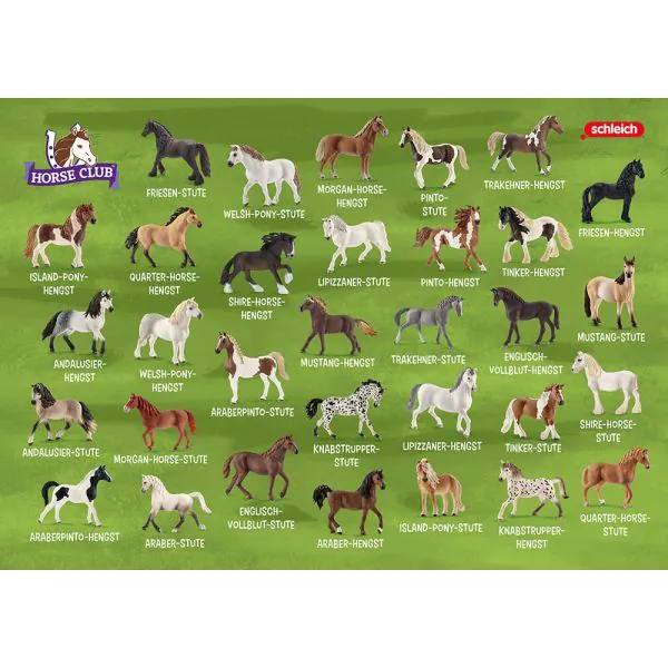 Schmidt Spiele Schleich ®: Horse Club – Pferdepaare in der Metalldose Fabrik Onlineshop