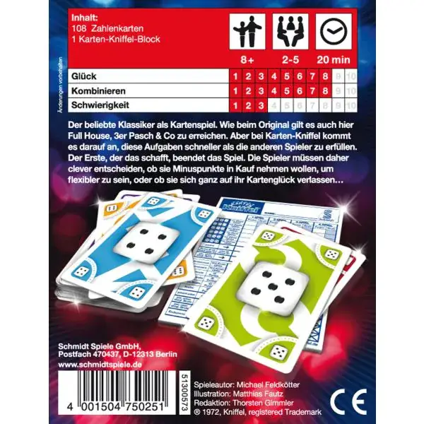 Schmidt Spiele Karten-Kniffel® Black Friday