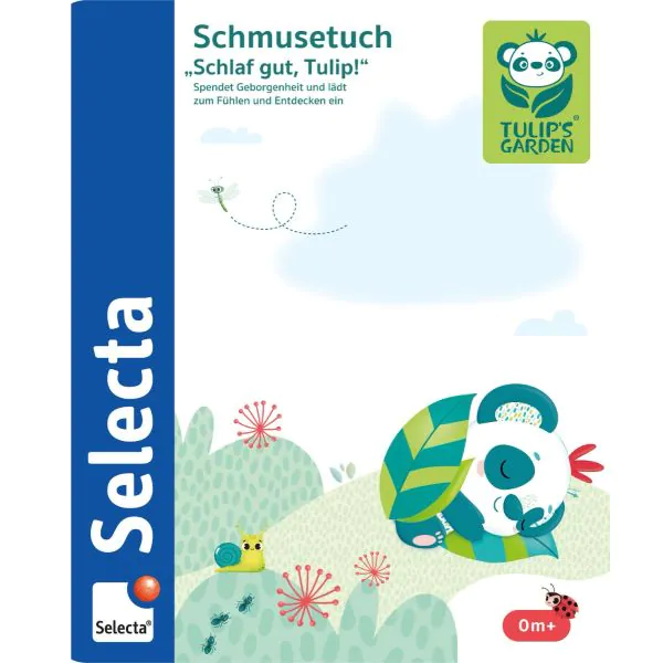 Schmidt Spiele TULIP'S GARDEN by SELECTA Soft Toy: Schmusestuch, Schlaf gut, Tulip, 20 cm Begrenzt auf 3 Tage