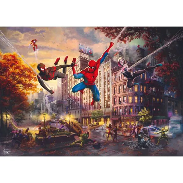 Schmidt Spiele Thomas Kinkade Studios: MARVEL - Spider-Man and Friends: The Ultimate Alliance, 1.000 Teile Puzzle 2025