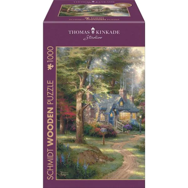Schmidt Spiele Thomas Kinkade Studios: Dorf am See, 1.000 Teile Holzpuzzle Online