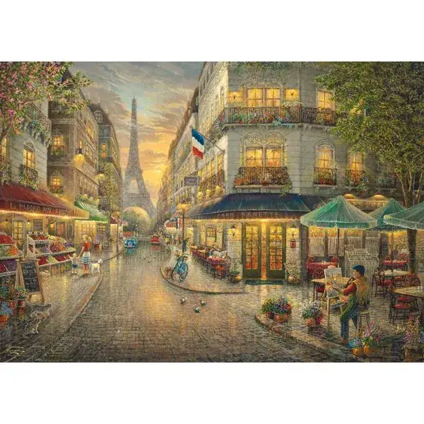 Schmidt Spiele Thomas Kinkade Studios: Malerisches Paris, 1.000 Teile Holzpuzzle Auslauf
