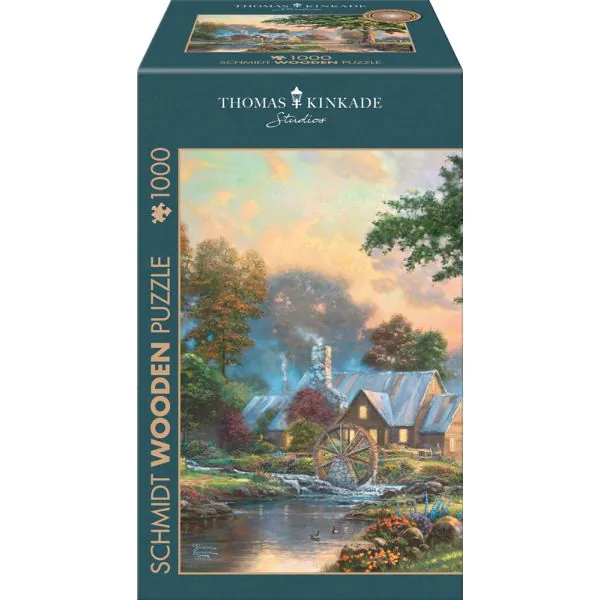 Schmidt Spiele Thomas Kinkade Studios: Am alten Mühlenbach, 1.000 Teile Holzpuzzle Verkauf