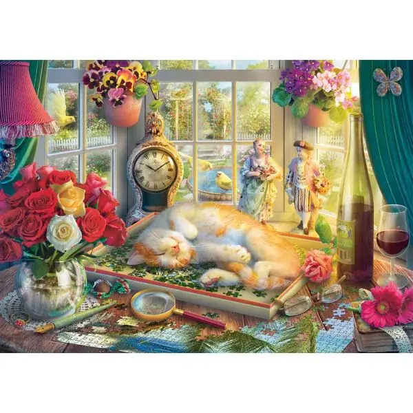 Schmidt Spiele Puzzlezeit mit Katze, 1.000 Teile Puzzle Angebote