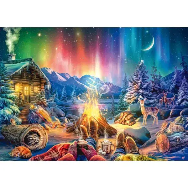 Schmidt Spiele Lagerfeuerromantik unterm Sternenhimmel, 1.000 Teile Puzzle im Angebot