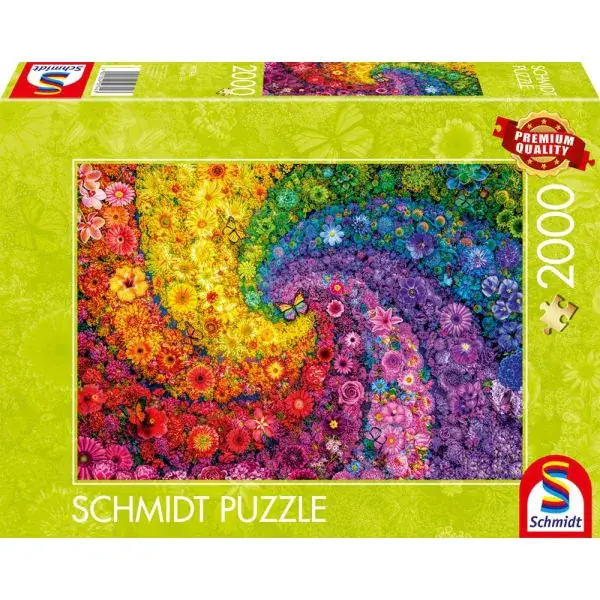 Schmidt Spiele Kunterbunter Blütenwirbel, 2.000 Teile Puzzle Günstig kaufen