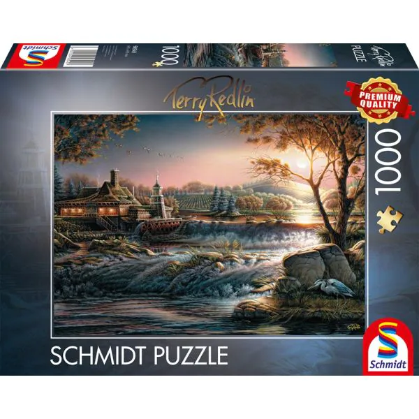 Schmidt Spiele Terry Redlin: Lichter in der Wildnis, 1.000 Teile Puzzle Exklusivangebot