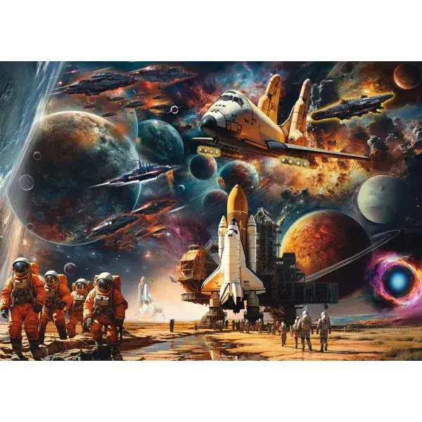 Schmidt Spiele Michele Farella: Faszination Raumfahrt: Reise in ferne Galaxien, 1.000 Teile Puzzle Osterangebot