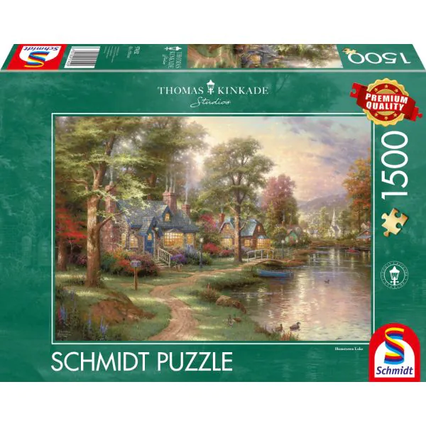 Schmidt Spiele Thomas Kinkade: Am See, 1.500 Teile Puzzle Valentinstagsangebot