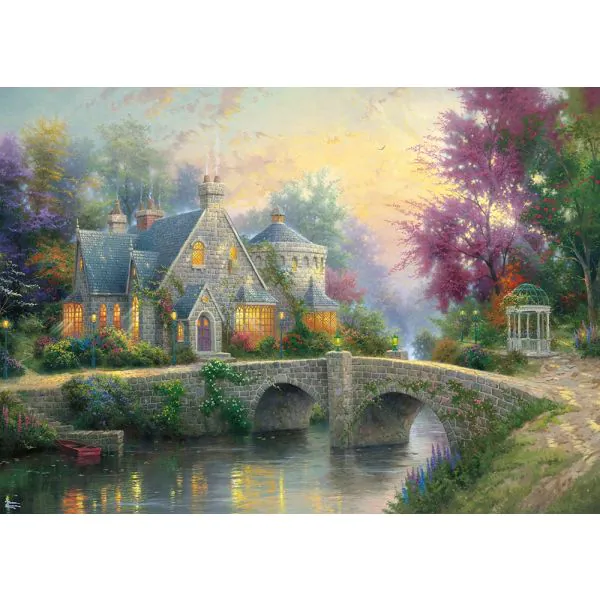 Schmidt Spiele Thomas Kinkade: Abendstimmung, 3.000 Teile Puzzle Lagerräumung