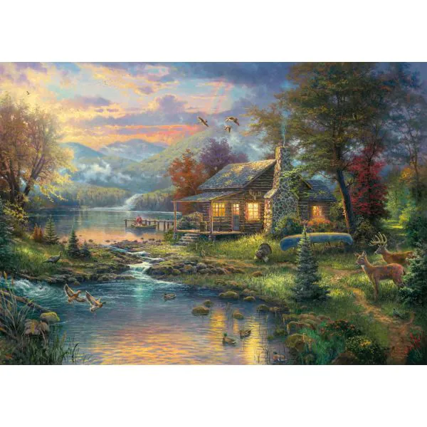 Schmidt Spiele Thomas Kinkade: Painter of Light - Im Naturparadies, 1.000 Teile Puzzle Neuheiten