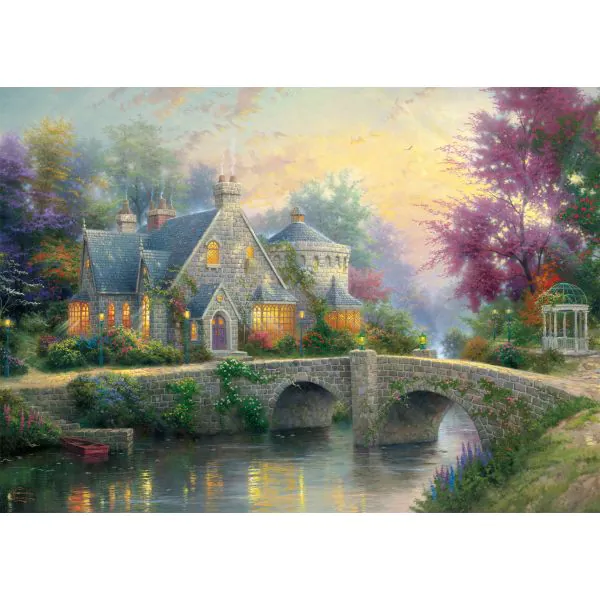 Schmidt Spiele Thomas Kinkade: Painter of Light - Lamplight Manour & Winter in Lamplight Manour, 2 x 1.000 Teile Puzzle Bestseller