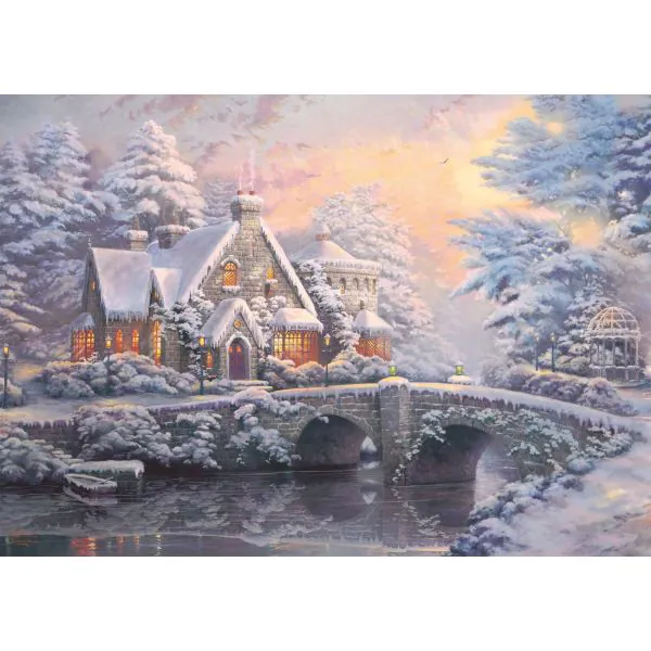 Schmidt Spiele Thomas Kinkade: Painter of Light - Lamplight Manour & Winter in Lamplight Manour, 2 x 1.000 Teile Puzzle Bestseller