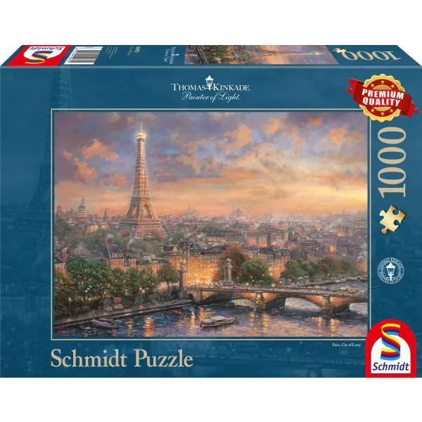 Schmidt Spiele Thomas Kinkade: Painter of Light - Paris, Stadt der Liebe, 1.000 Teile Puzzle Saisonale Angebote