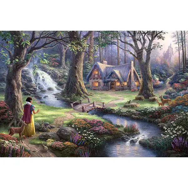 Schmidt Spiele Thomas Kinkade: Painter of Light - Disney Schneewittchen, 1.000 Teile Puzzle Tiefpreis