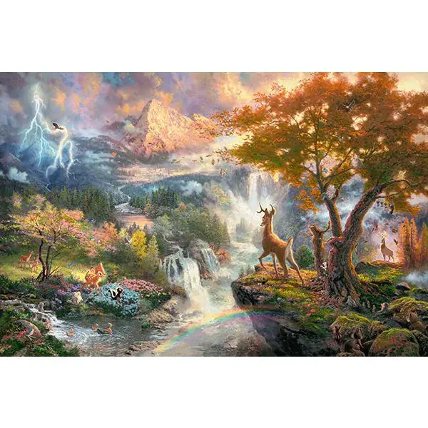 Schmidt Spiele Thomas Kinkade: Painter of Light - Disney Bambi, 1.000 Teile Puzzle Super Sparpreis