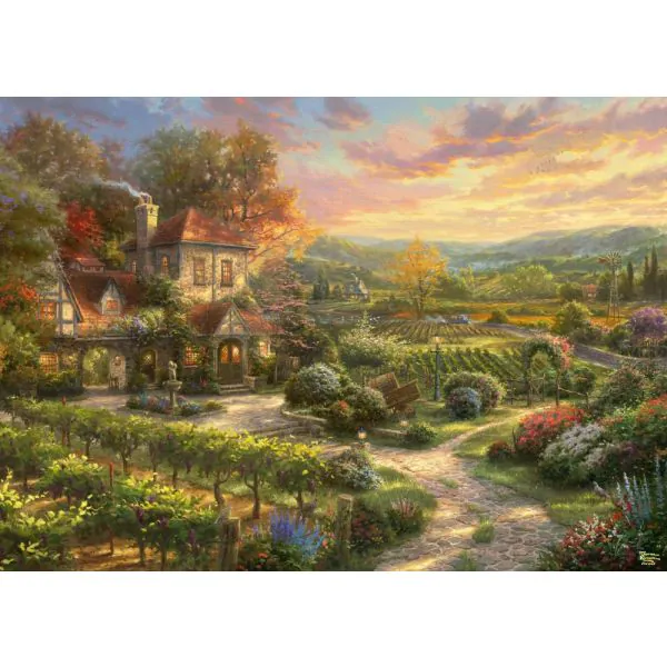 Schmidt Spiele Thomas Kinkade Studios: In den Weinbergen, 2.000 Teile Puzzle Neueste Stile