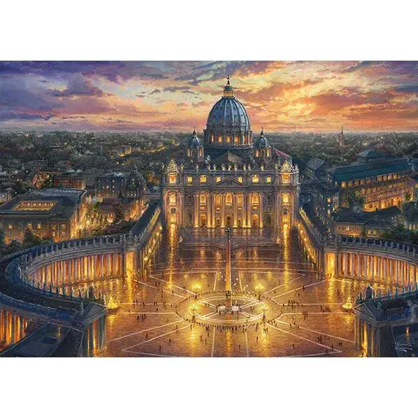 Schmidt Spiele Thomas Kinkade Studios: Painter of Light - Vatikan, 1.000 Teile Puzzle Letzter Tag