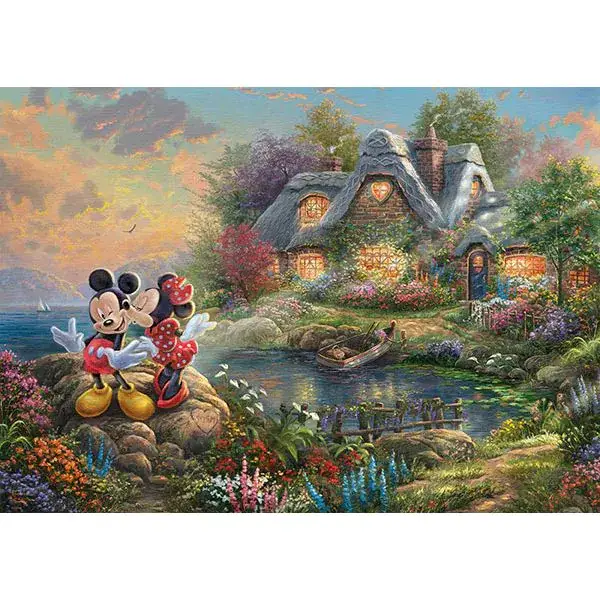 Schmidt Spiele Thomas Kinkade: Painter of Light - Disney, Sweethearts Mickey & Minnie, 1.000 Teile Puzzle Bis zu 65% Rabatt