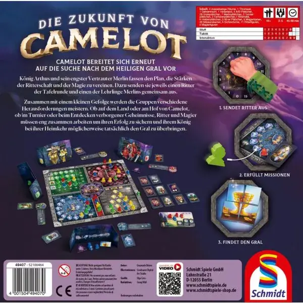 Schmidt Spiele Die Zukunft von Camelot, Familienspiel Kostenloser Versand international