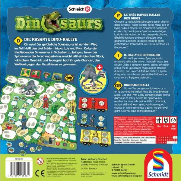 Schmidt Spiele Schleich ®: Dinosaurs – Die rasante Dino-Rallye, Kinderspiel Black Friday Preise