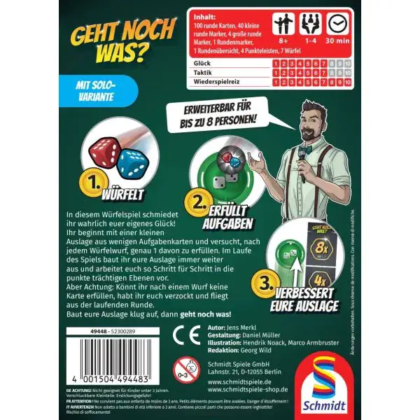 Schmidt Spiele Geht noch was?, Würfelspiel Preisnachlass