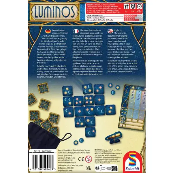 Schmidt Spiele Luminos, Familienspiel Black Friday