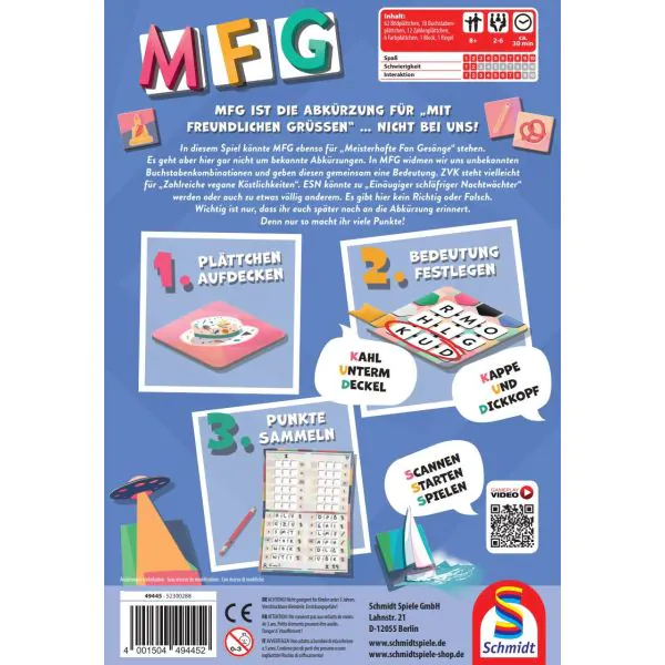 Schmidt Spiele MFG, Familienspiel Cyber Monday