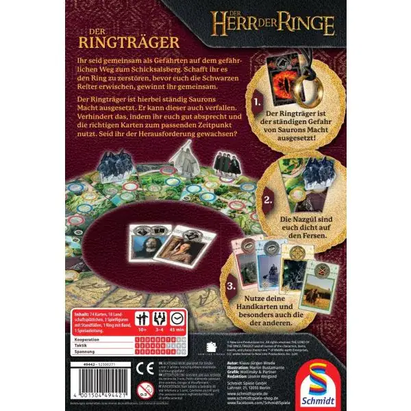 Schmidt Spiele Der Herr der Ringe: Der Ringträger, Familienspiel Weihnachtsangebot