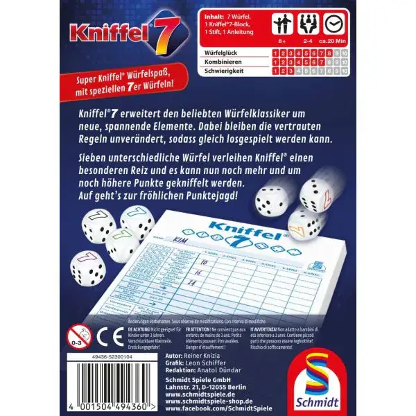 Schmidt Spiele Kniffel® 7, Würfelspiel Osterangebot