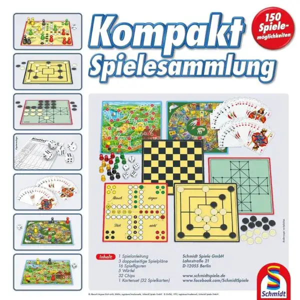 Schmidt Spiele 150er Kompakt-Spielesammlung, 150 Spielemöglichkeiten Valentinstagsangebot
