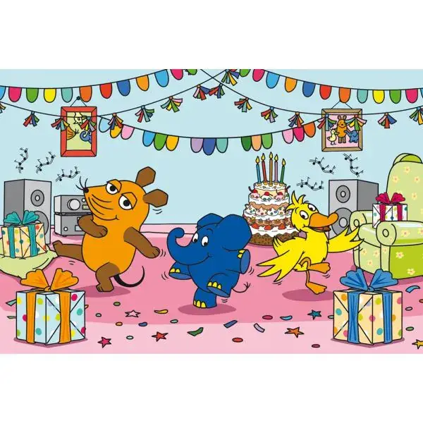 Schmidt Spiele Die Maus: Elefantastische Party, 100 Teile Kinderpuzzle Neueste Mode