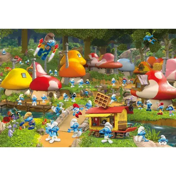 Schmidt Spiele Die Schlümpfe: In Schlumpfhausen, 200 Teile Kinderpuzzle mit Add-on Zeitlich begrenztes Angebot