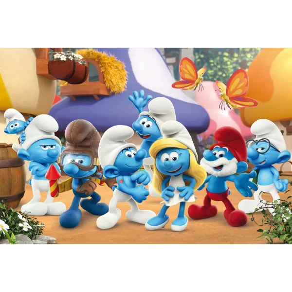 Schmidt Spiele Die Schlümpfe: Schlumpfige Freunde, 150 Teile Kinderpuzzle mit Add-on Exklusive Angebote