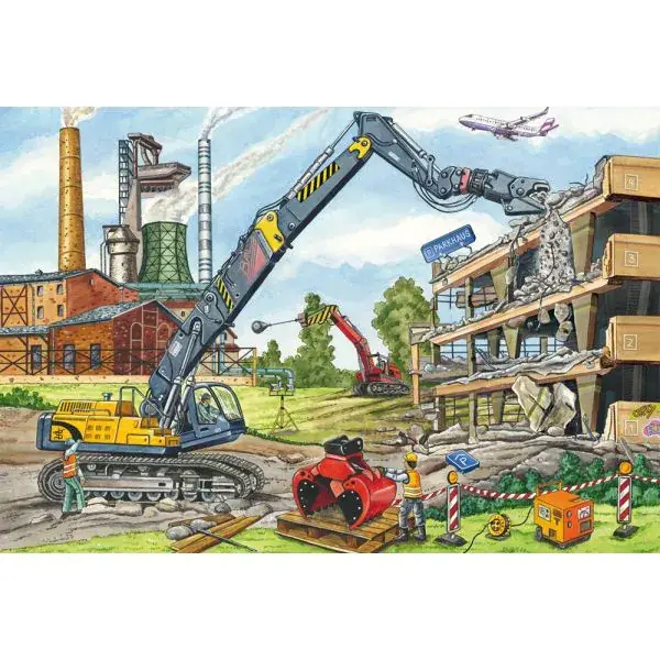 Schmidt Spiele Meine liebsten Baustellenfahrzeuge, 3 x 48 Teile Kinderpuzzle Neuheiten