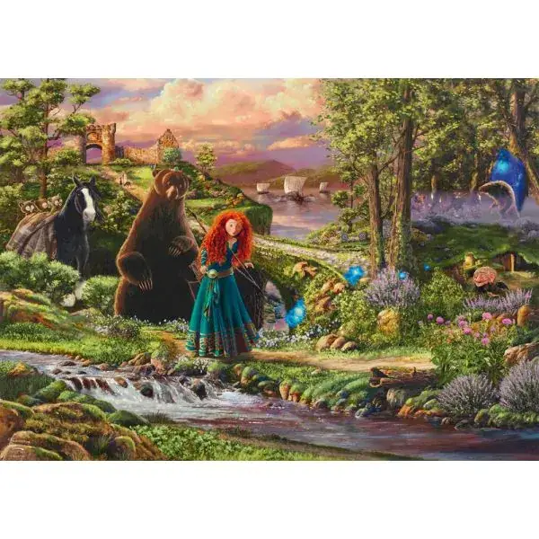 Schmidt Spiele Thomas Kinkade Studios: Disney Dreams Collection - Brave - Merida – Legende der Highlands (Brave - Merida - Legende der Highlands), 1.000 Teile Puzzle Sonderangebote