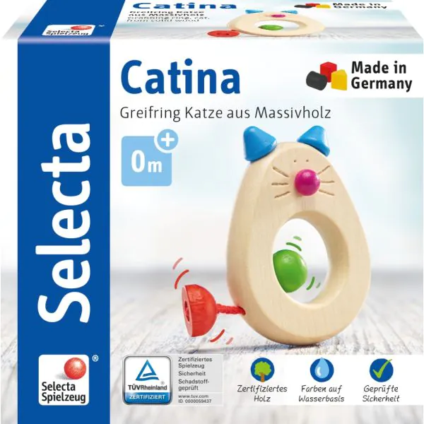 Schmidt Spiele Catina, Katzen, Greifling aus Holz, 8,5 cm JETZT KAUFEN