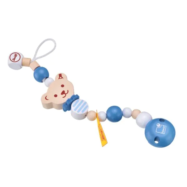 Schmidt Spiele Steiff: Schnullerkette blau, 21 cm Bis zu 50% Rabatt