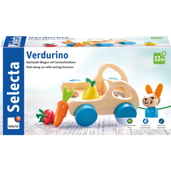 Schmidt Spiele Verdurino, Obst und Gemüsewagen, Nachzieh- und Sortierspielzeug Bis zu 65% Rabatt