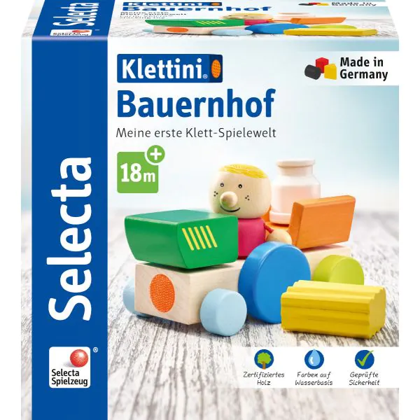 Schmidt Spiele Klettini® Bauernhof, Klett-Stapelspielzeug Begrenzt auf 3 Tage