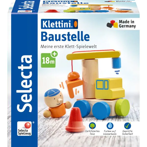 Schmidt Spiele Klettini® Baustelle, Klett-Stapelspielzeug Speichern exportieren